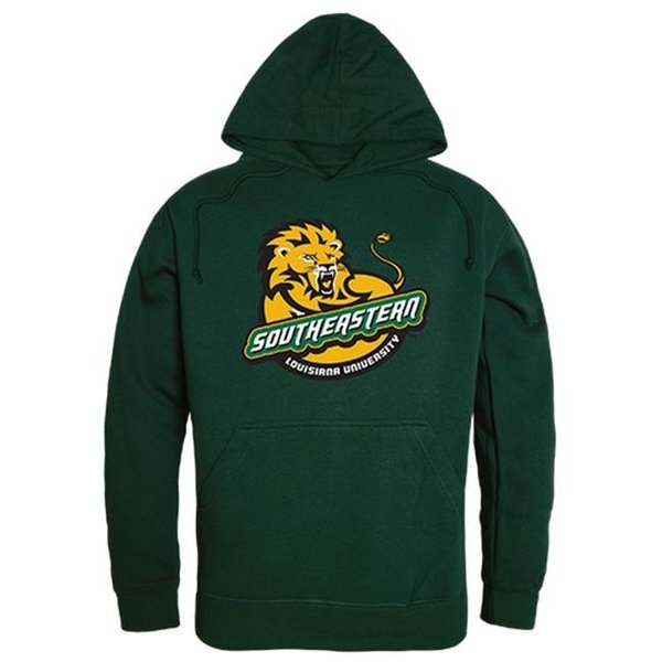 W Republic W Republic 512-385-FOR-03 Southeastern Louisiana University Men Freshman Pullover Hoodie; Forest White - Large 512-385-FOR-03